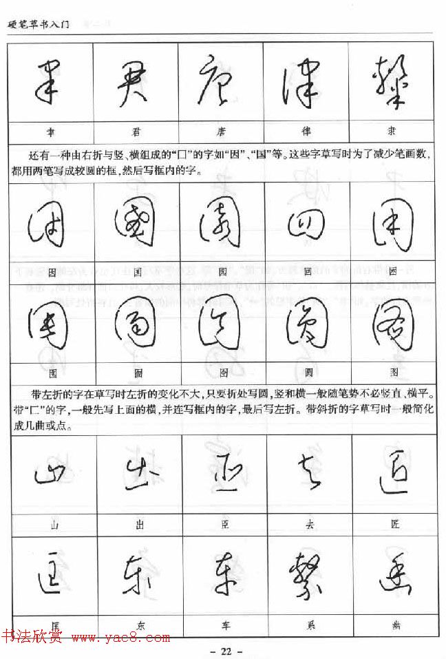 硬笔书法丛书《硬笔草书入门》