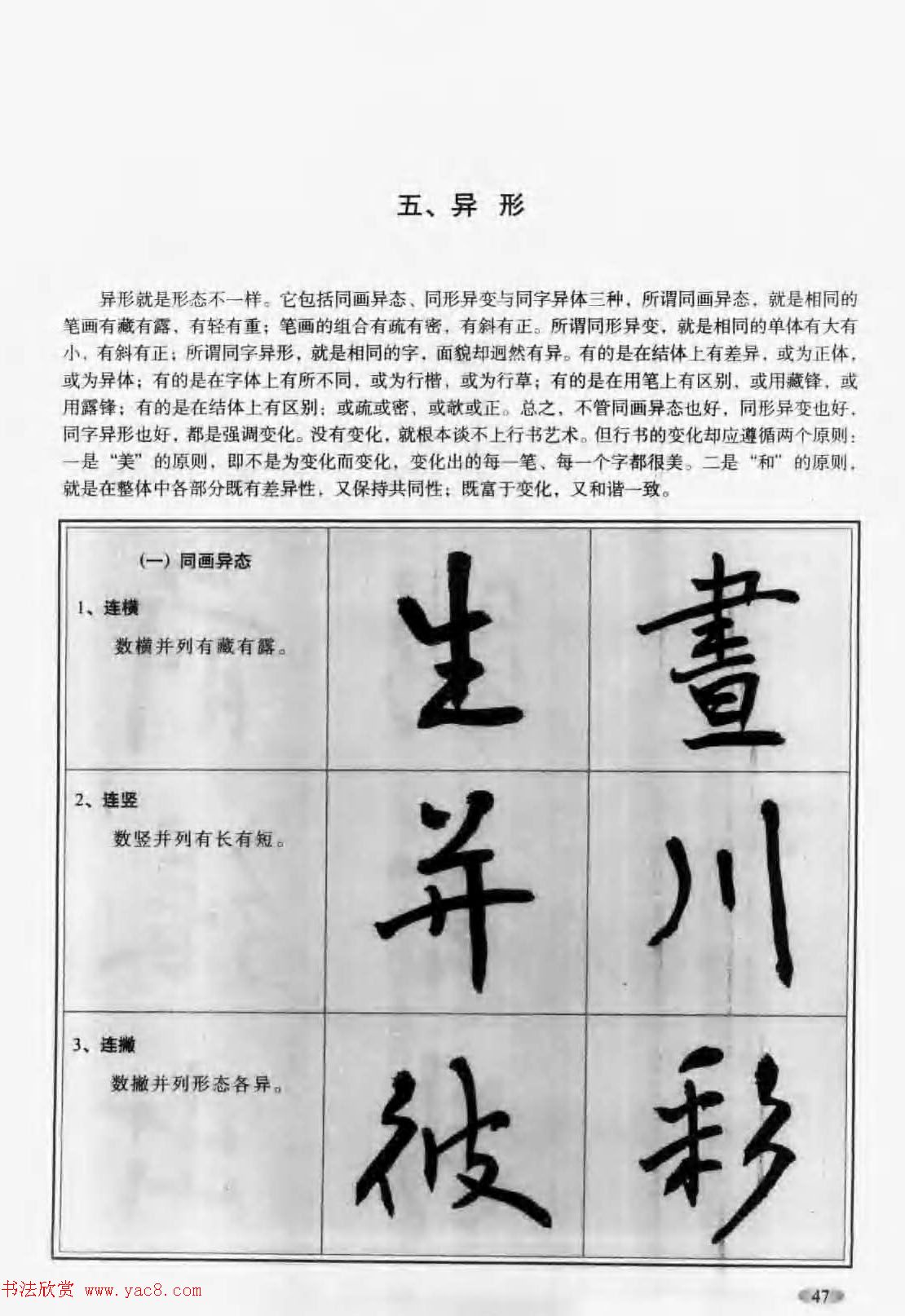 毛笔字帖教程《行书入门大字谱》