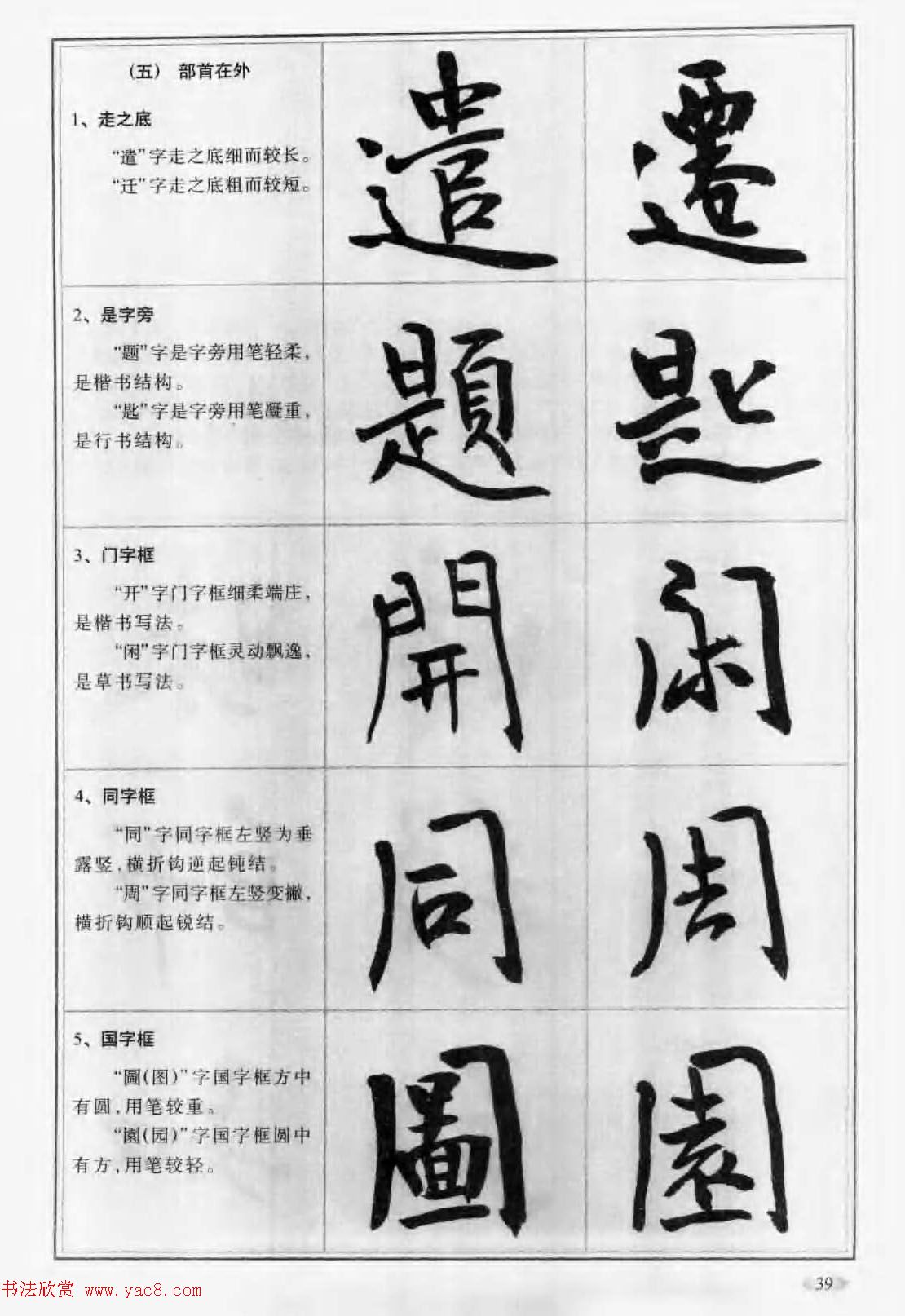 毛笔字帖教程《行书入门大字谱》