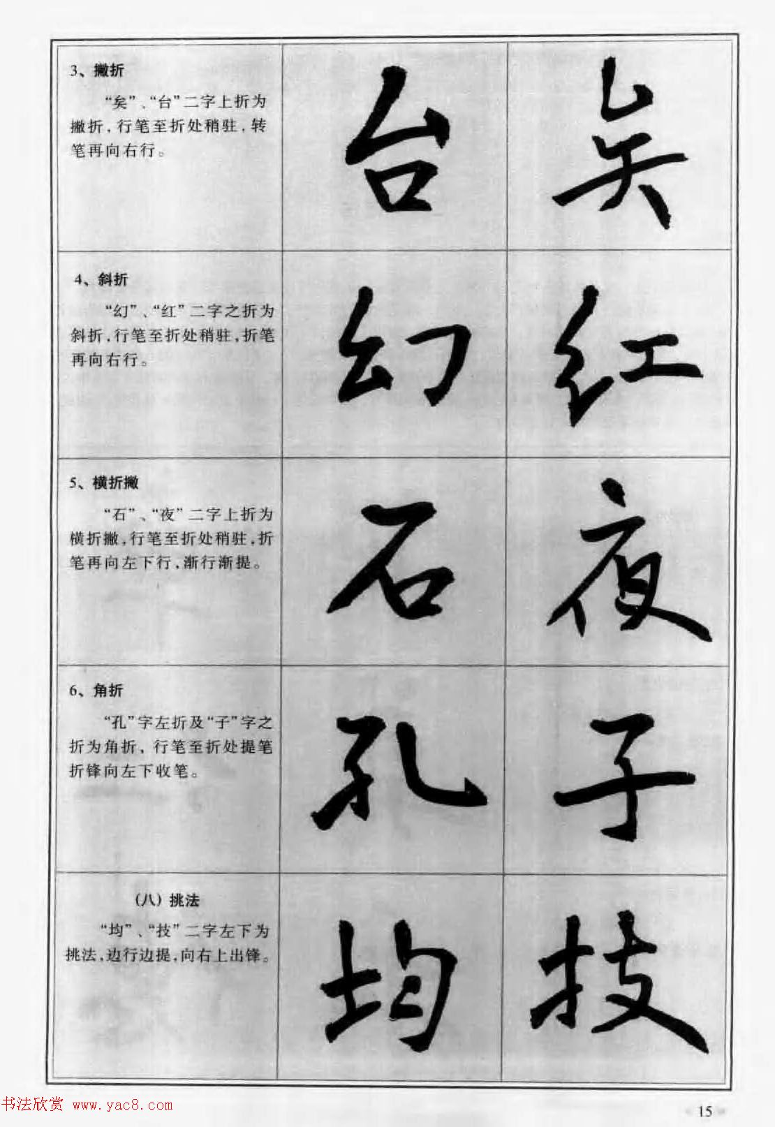 毛笔字帖教程《行书入门大字谱》