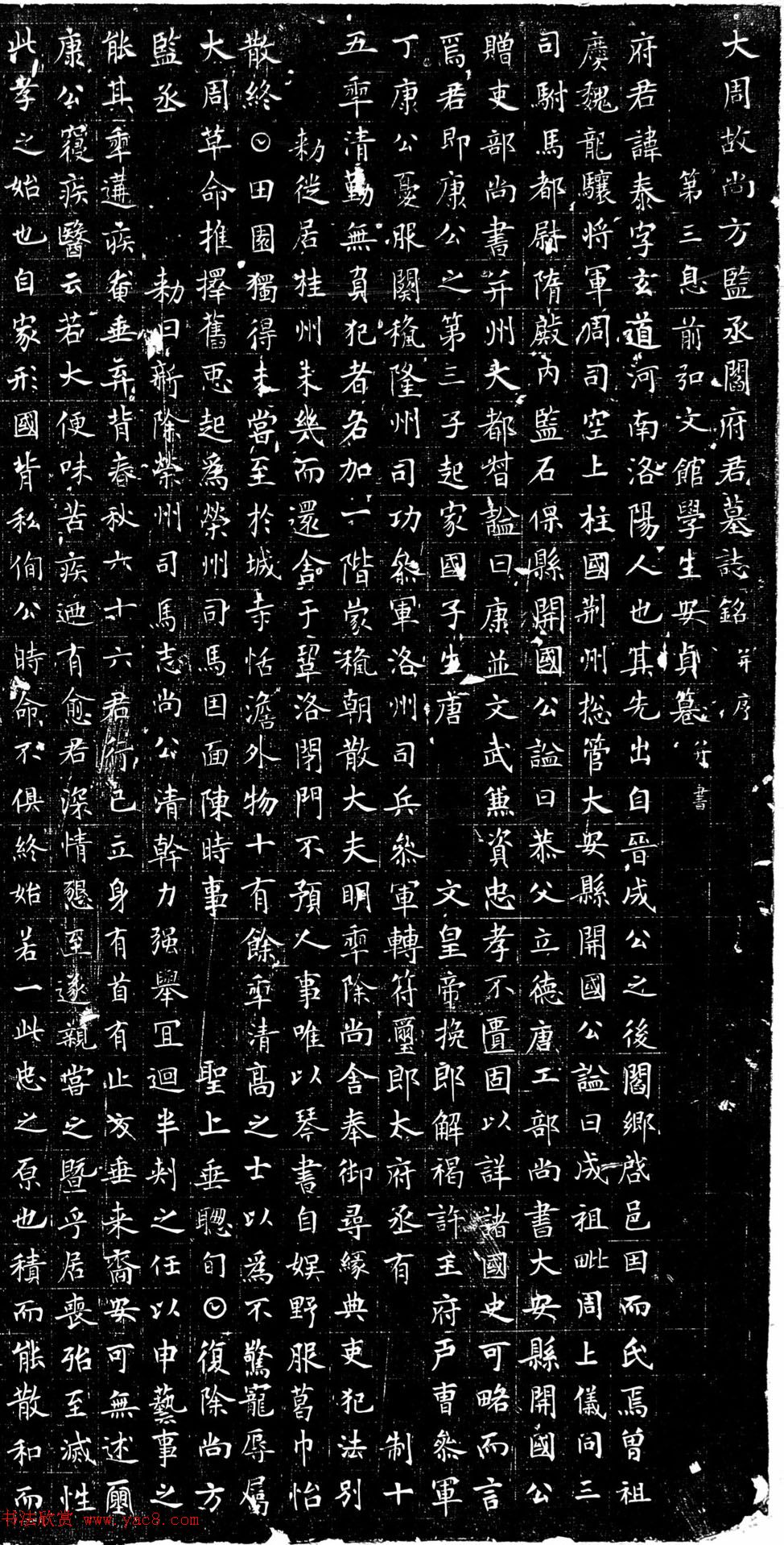 大周故尚方监丞阎府君墓志铭并序