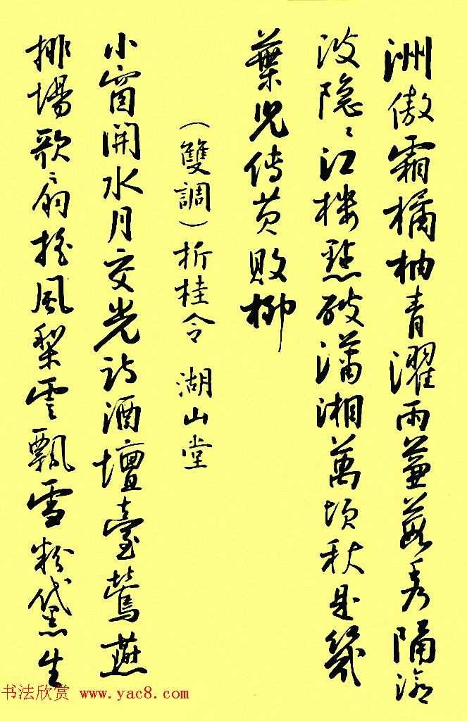 孙晓云行书字帖元曲册