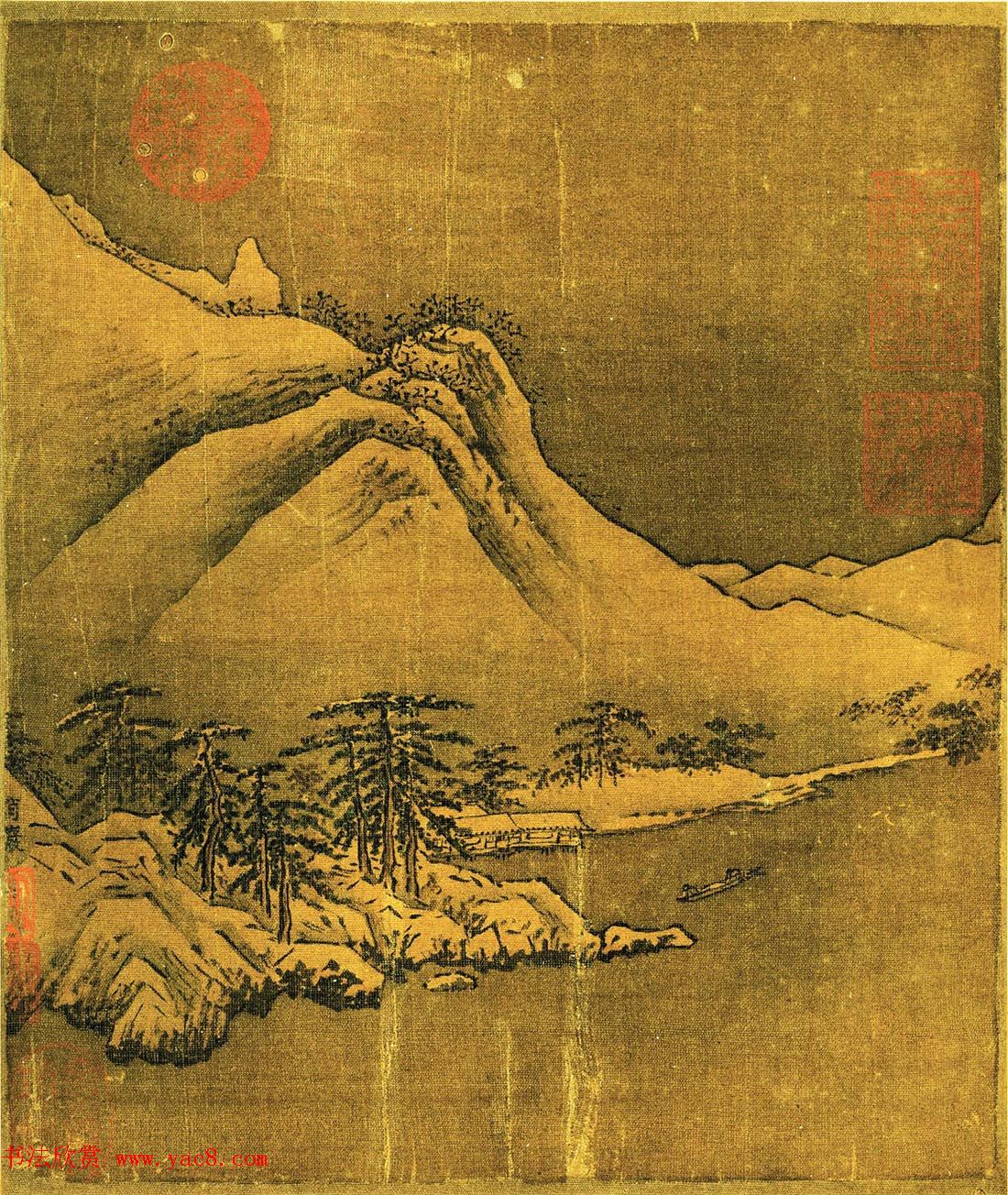 乾隆御笔书法《叶肖严西湖十景》