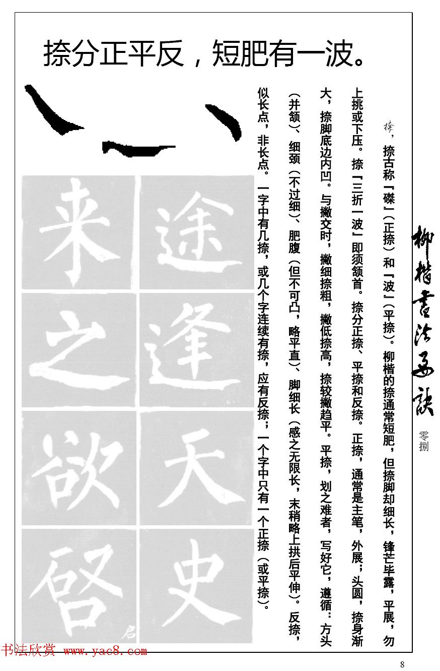 柳体楷书字帖最好范本《柳楷书法要诀》