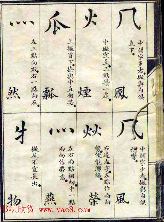 民国八年书法字帖《习字入门》