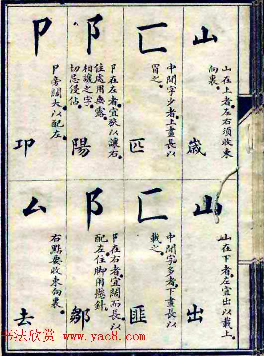 民国八年书法字帖《习字入门》