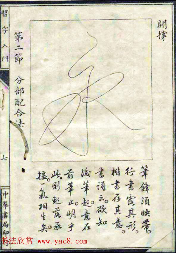 民国八年书法字帖《习字入门》