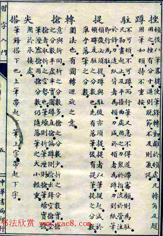 民国八年书法字帖《习字入门》