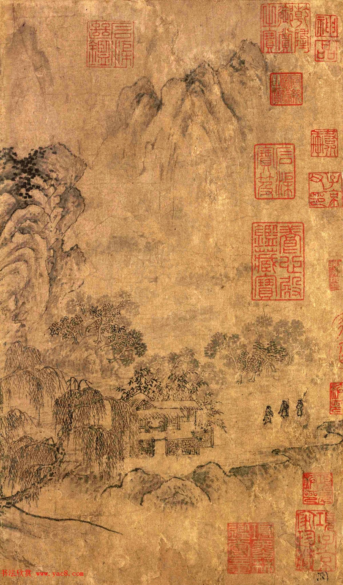 北宋龙图阁直学士燕肃《春山图卷》