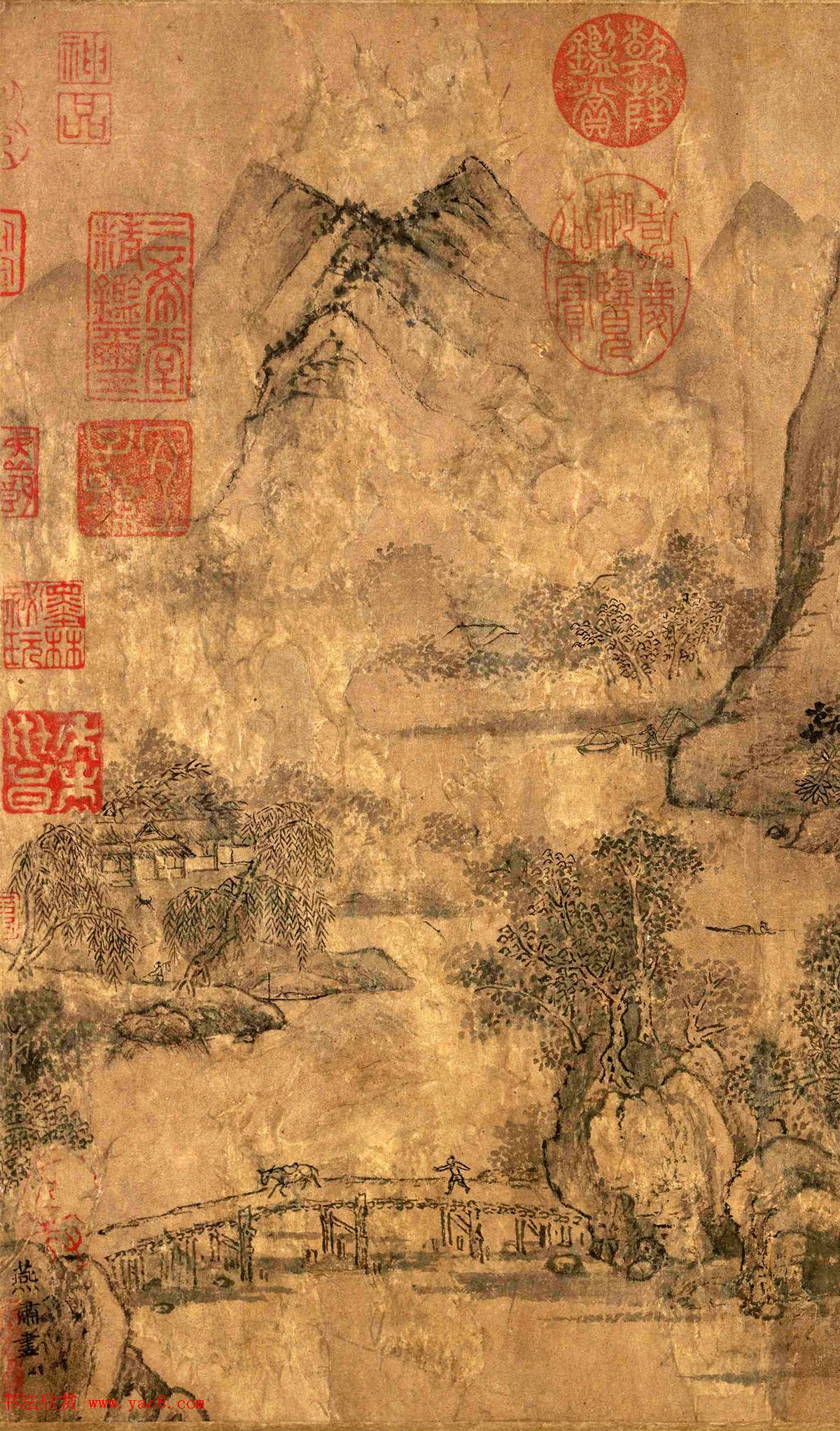 北宋龙图阁直学士燕肃《春山图卷》