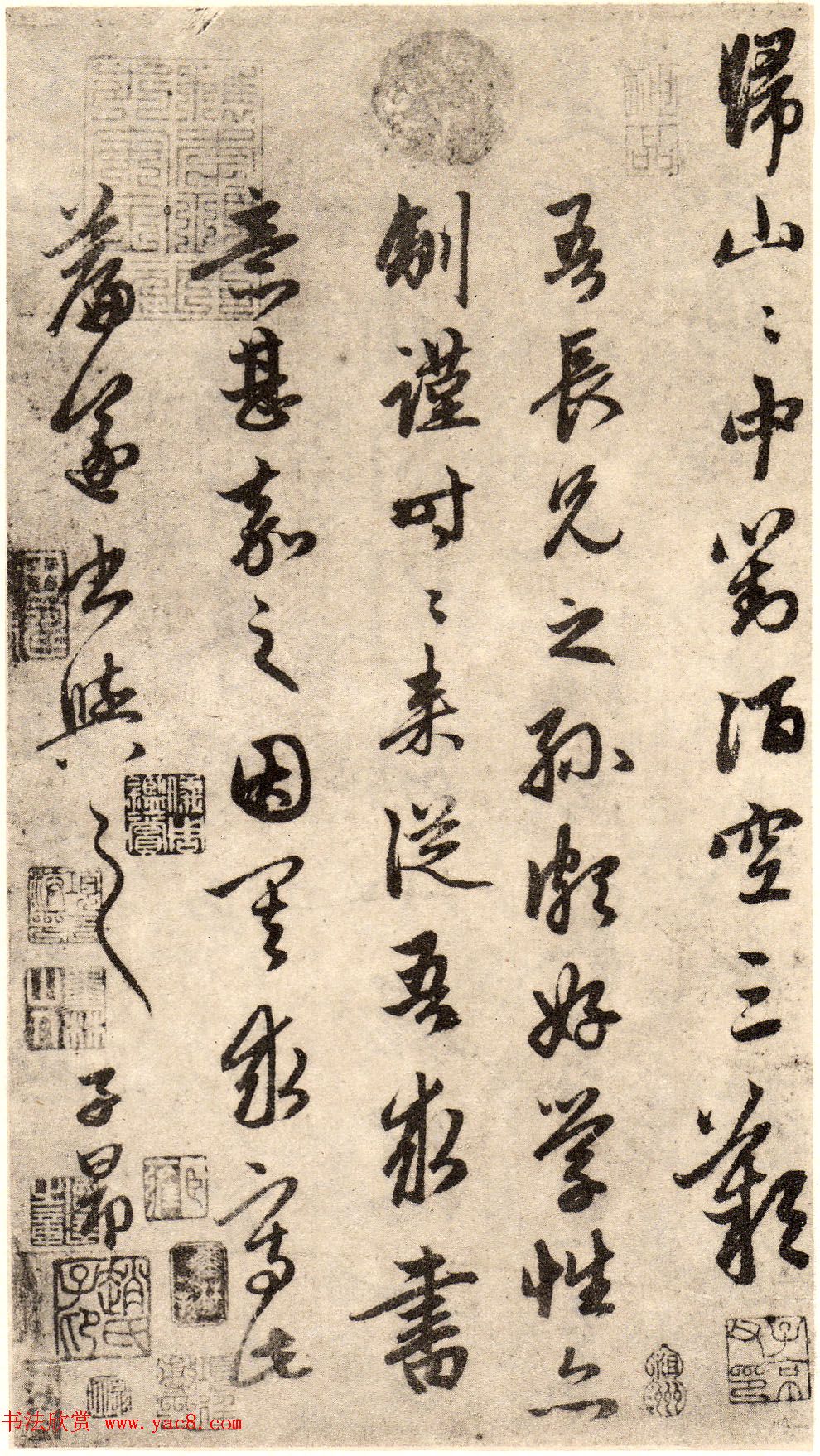 赵孟頫书法真迹赏析《道场诗帖》两种