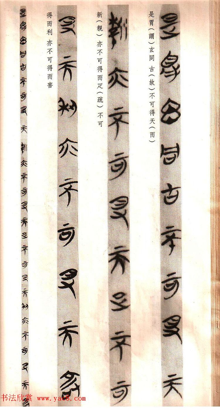 楚简书法《郭店楚墓竹简--老子甲》