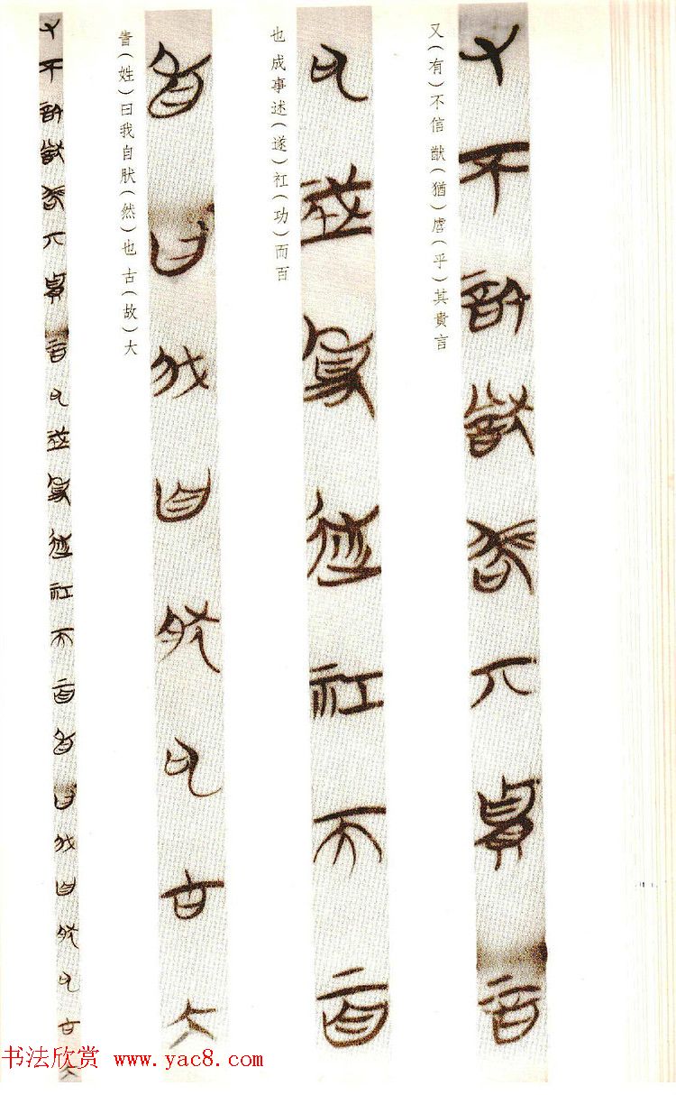 楚简墨迹《郭店楚墓竹简--老子乙》