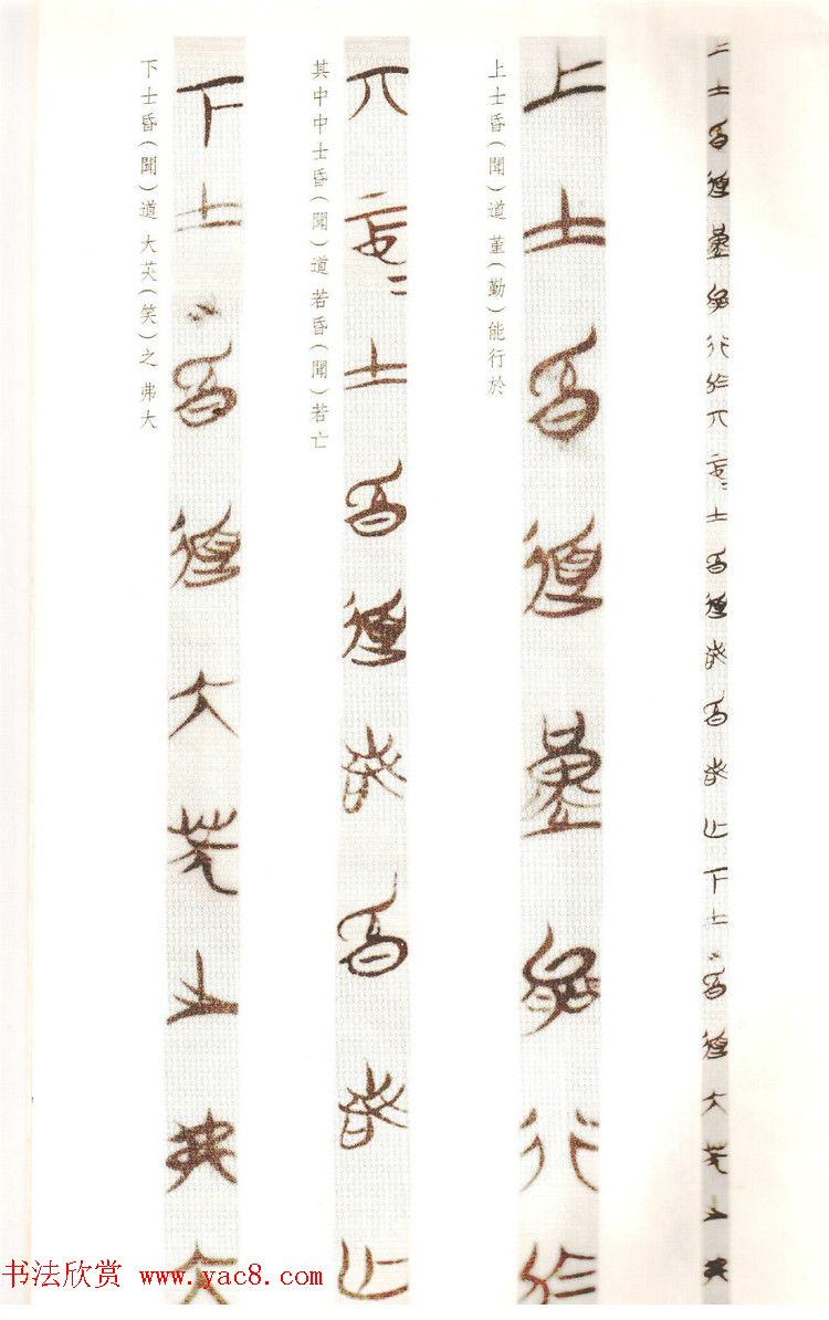 楚简墨迹《郭店楚墓竹简--老子乙》