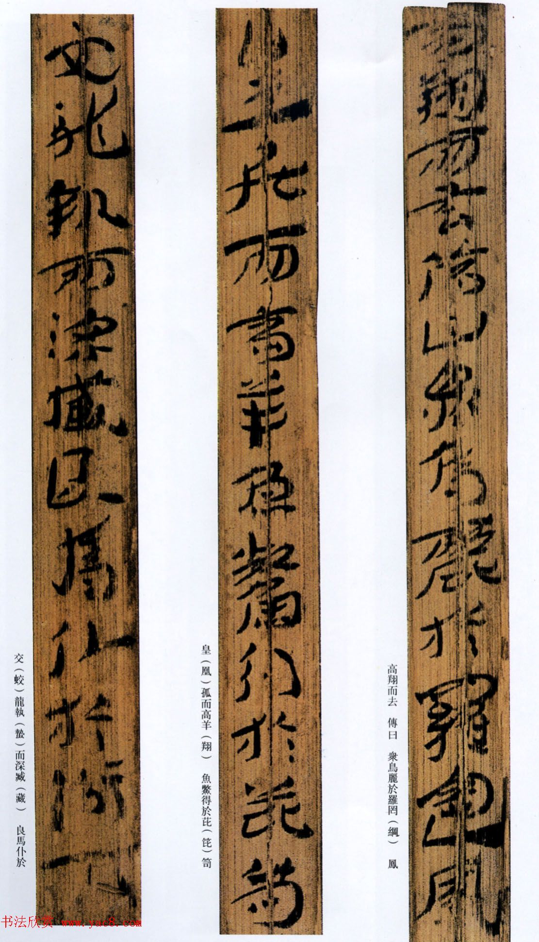 西汉草隶书法竹简《神乌傅》高清本