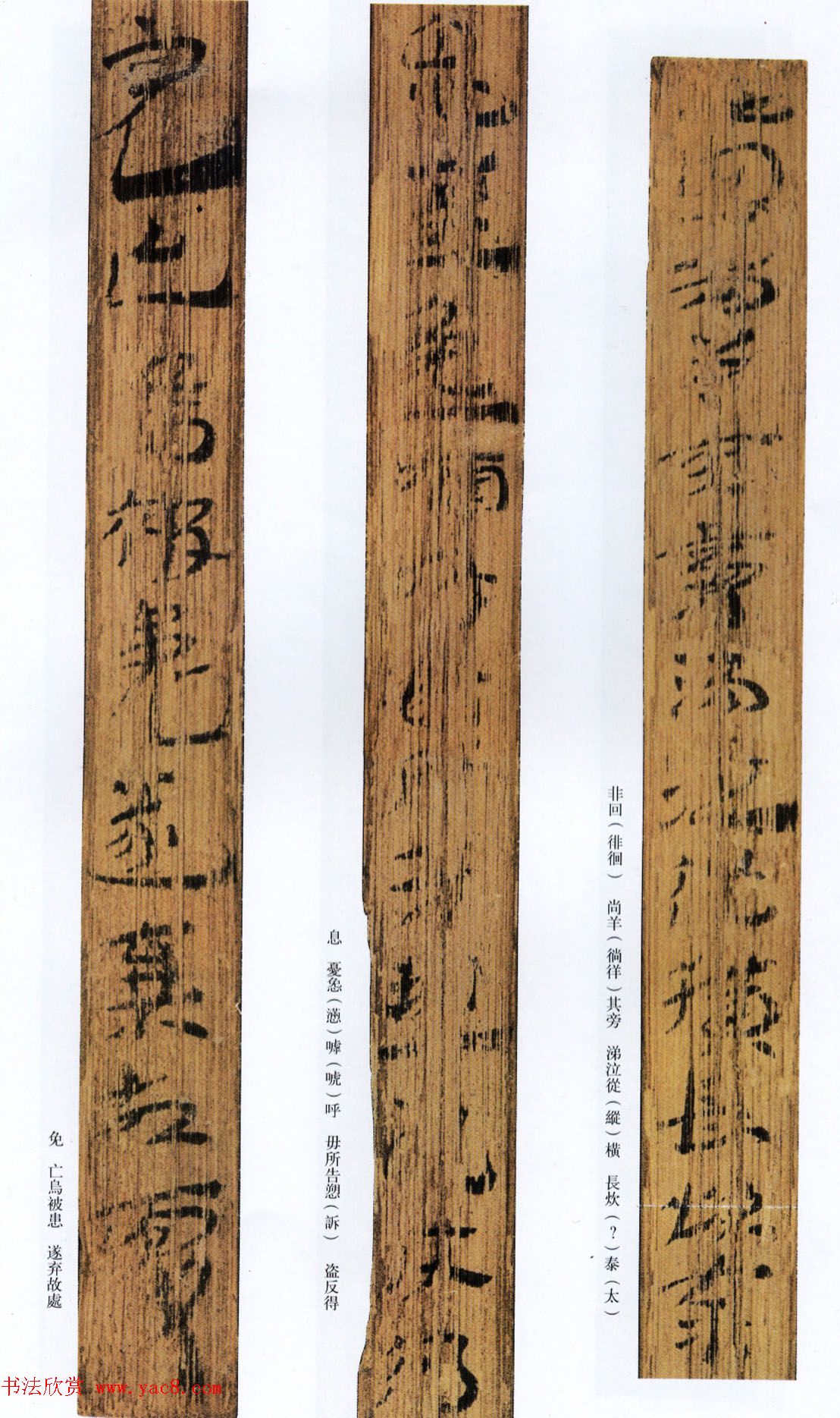 西汉草隶书法竹简《神乌傅》高清本