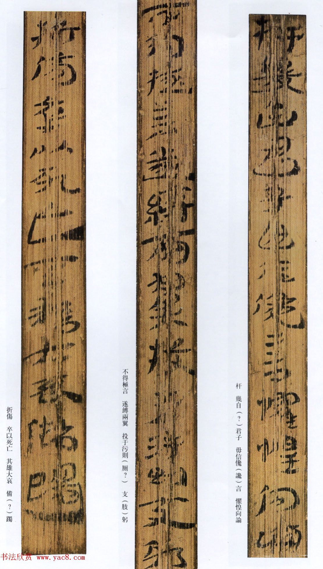 西汉草隶书法竹简《神乌傅》高清本