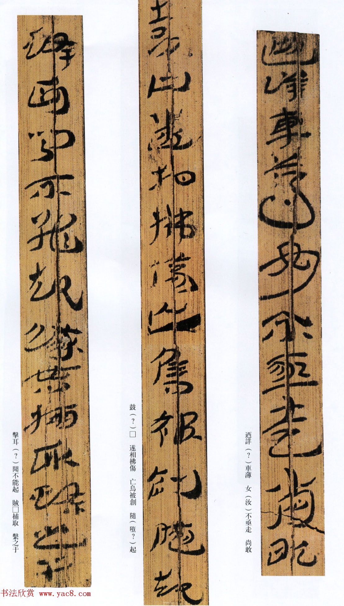 西汉草隶书法竹简《神乌傅》高清本