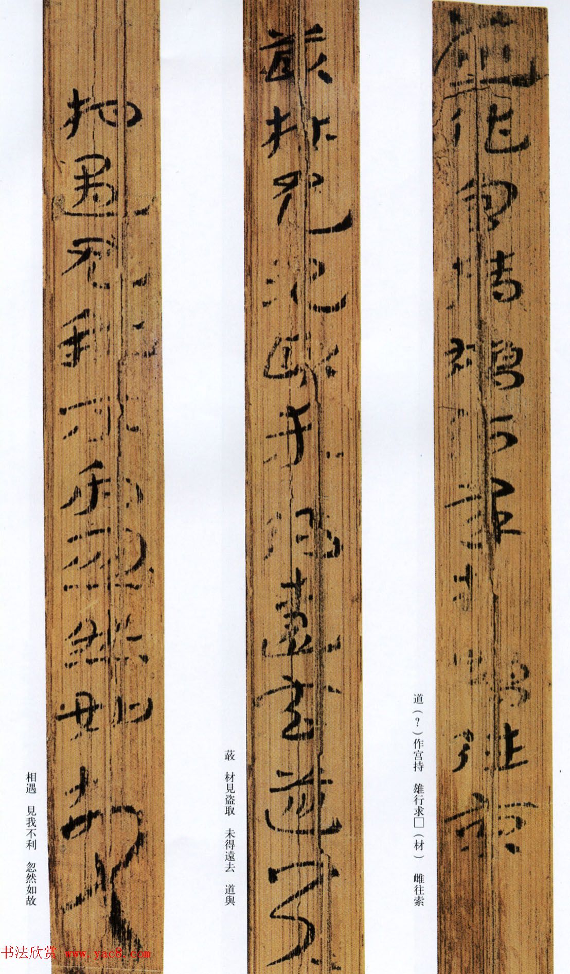 西汉草隶书法竹简《神乌傅》高清本