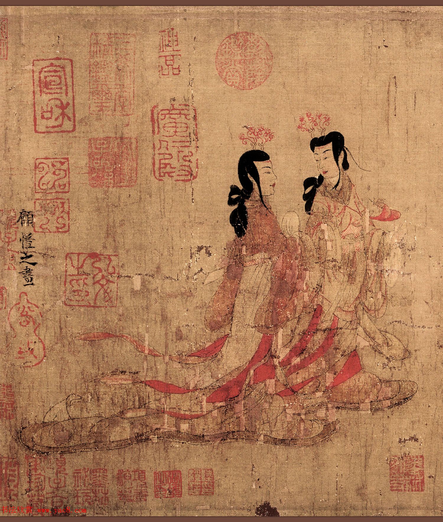 东晋顾恺之《女史箴图》唐人摹本英国馆藏