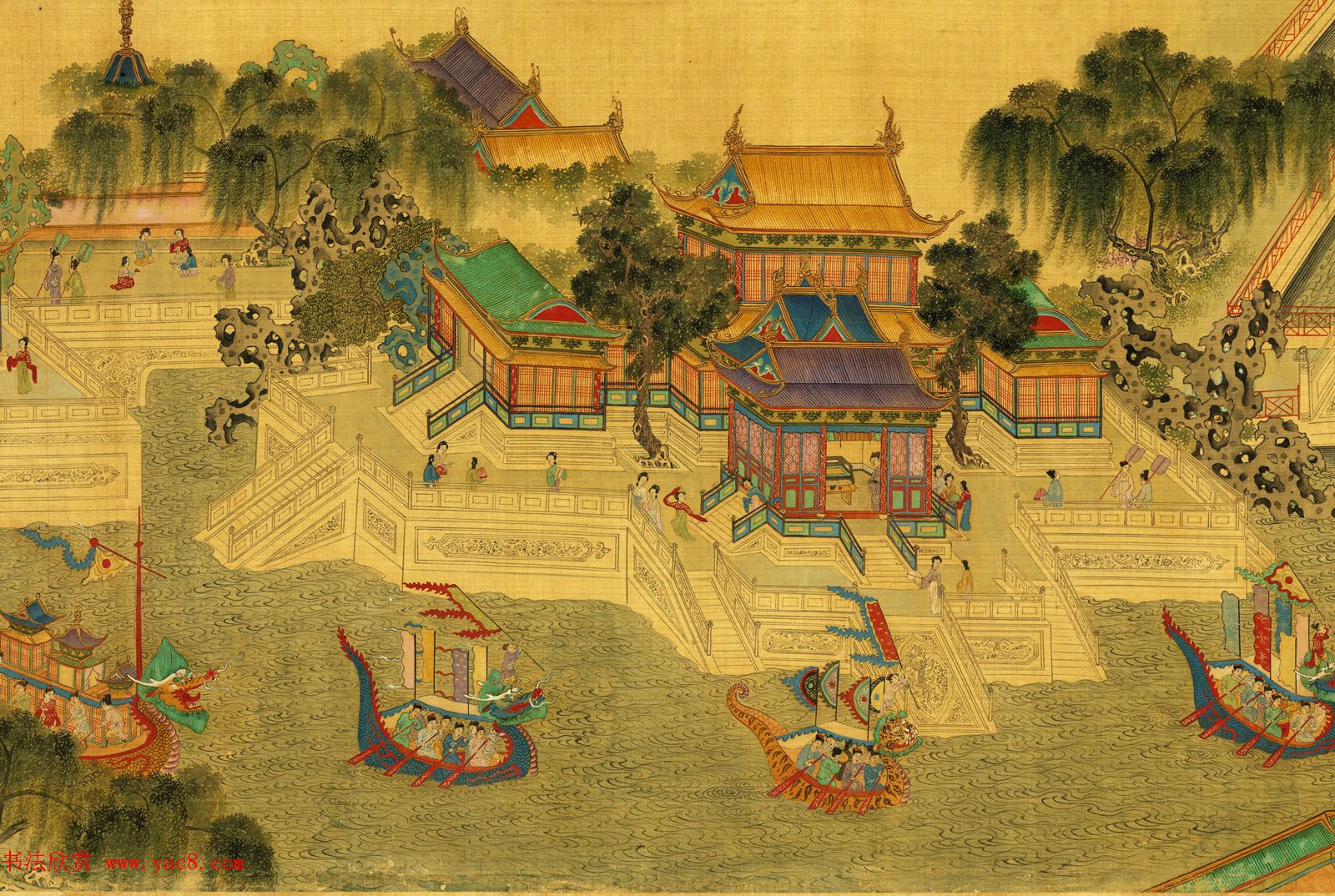 明代仇英绘画欣赏《清明上河图》