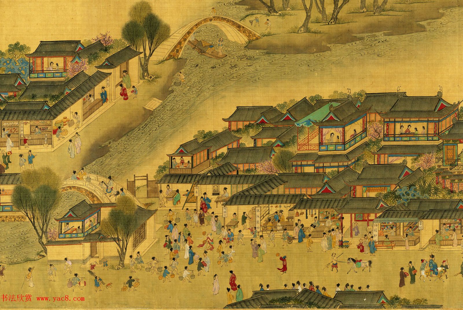 明代仇英绘画欣赏《清明上河图》