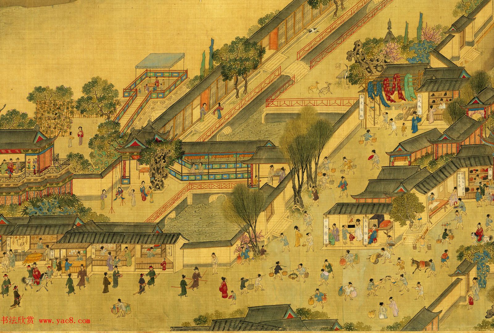 明代仇英绘画欣赏《清明上河图》