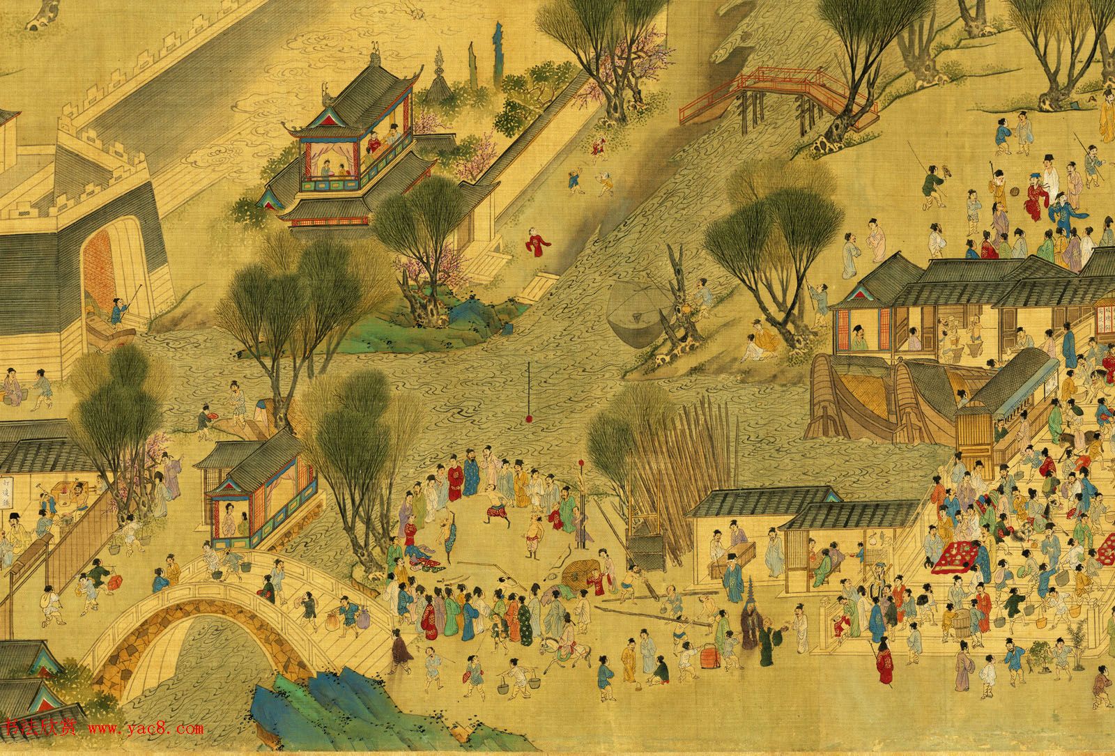 明代仇英绘画欣赏《清明上河图》