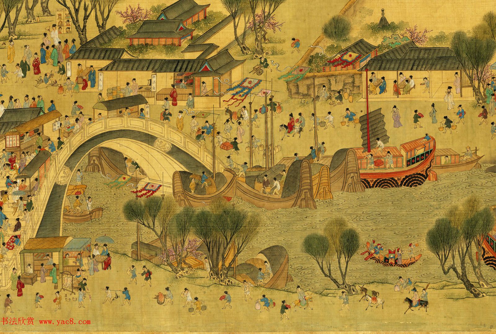 明代仇英绘画欣赏《清明上河图》