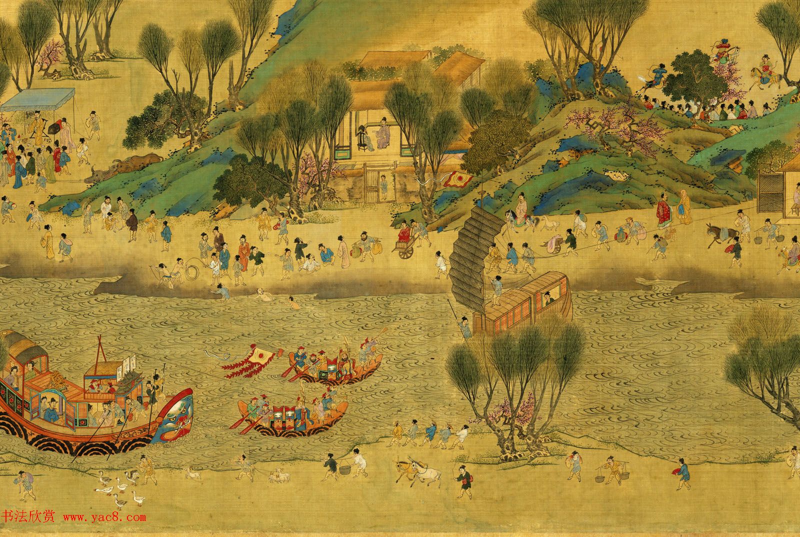 明代仇英绘画欣赏《清明上河图》