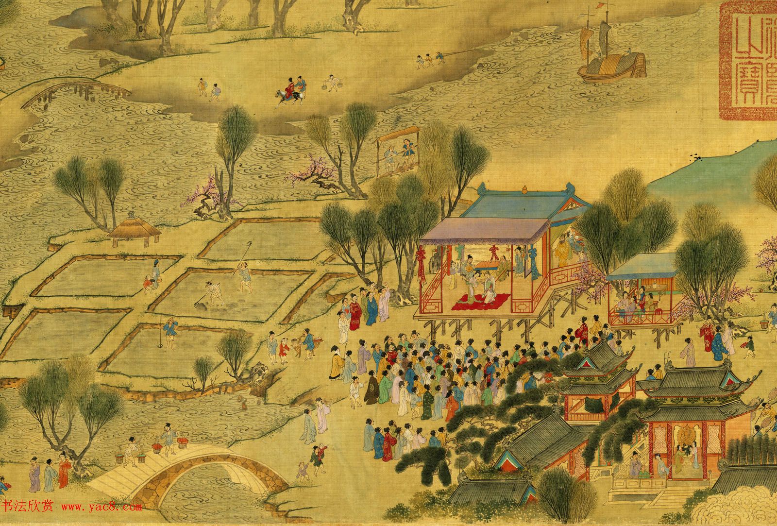 明代仇英绘画欣赏《清明上河图》