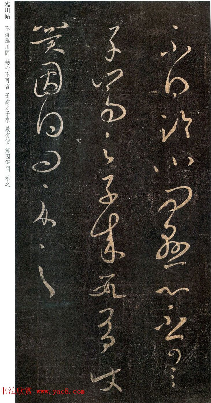 王羲之草书书法欣赏《临川帖》