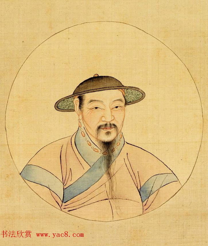 赵孟頫自画像《元赵文敏公像》