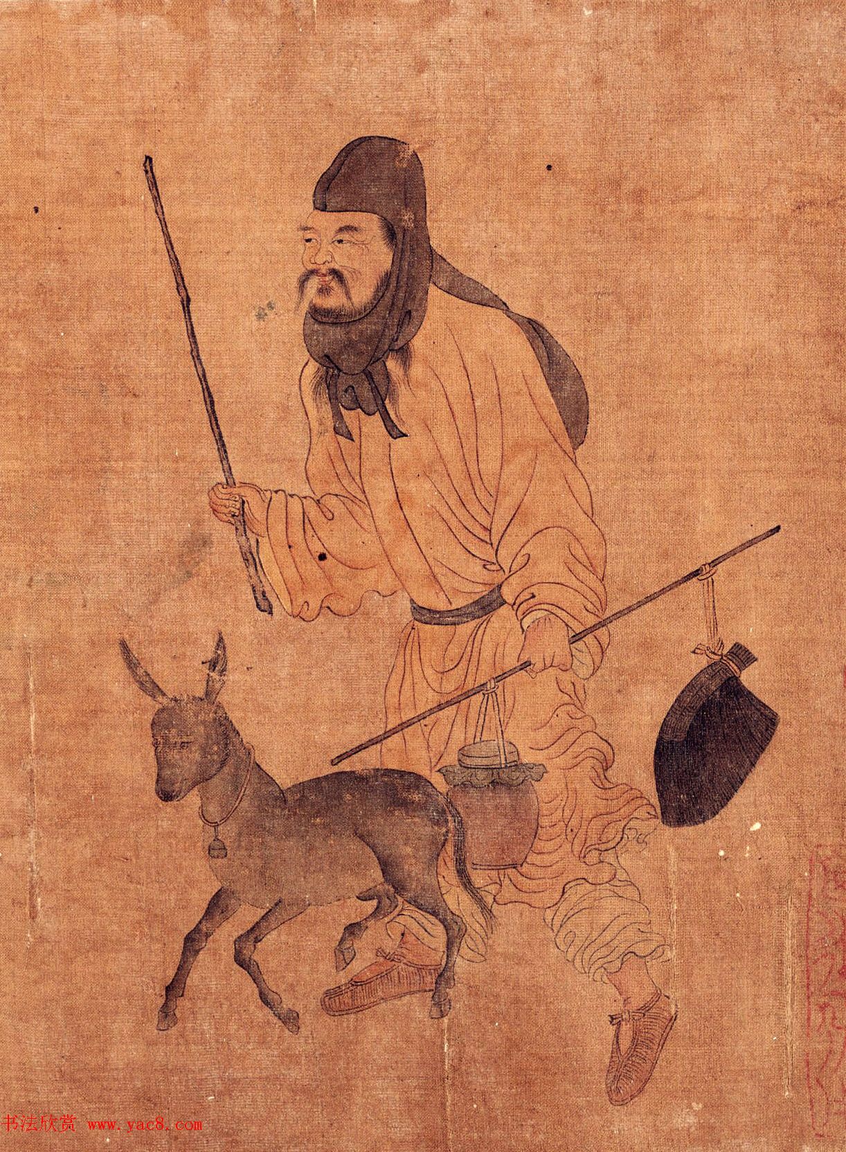 元代赵孟頫款西成归乐图卷_美国馆藏