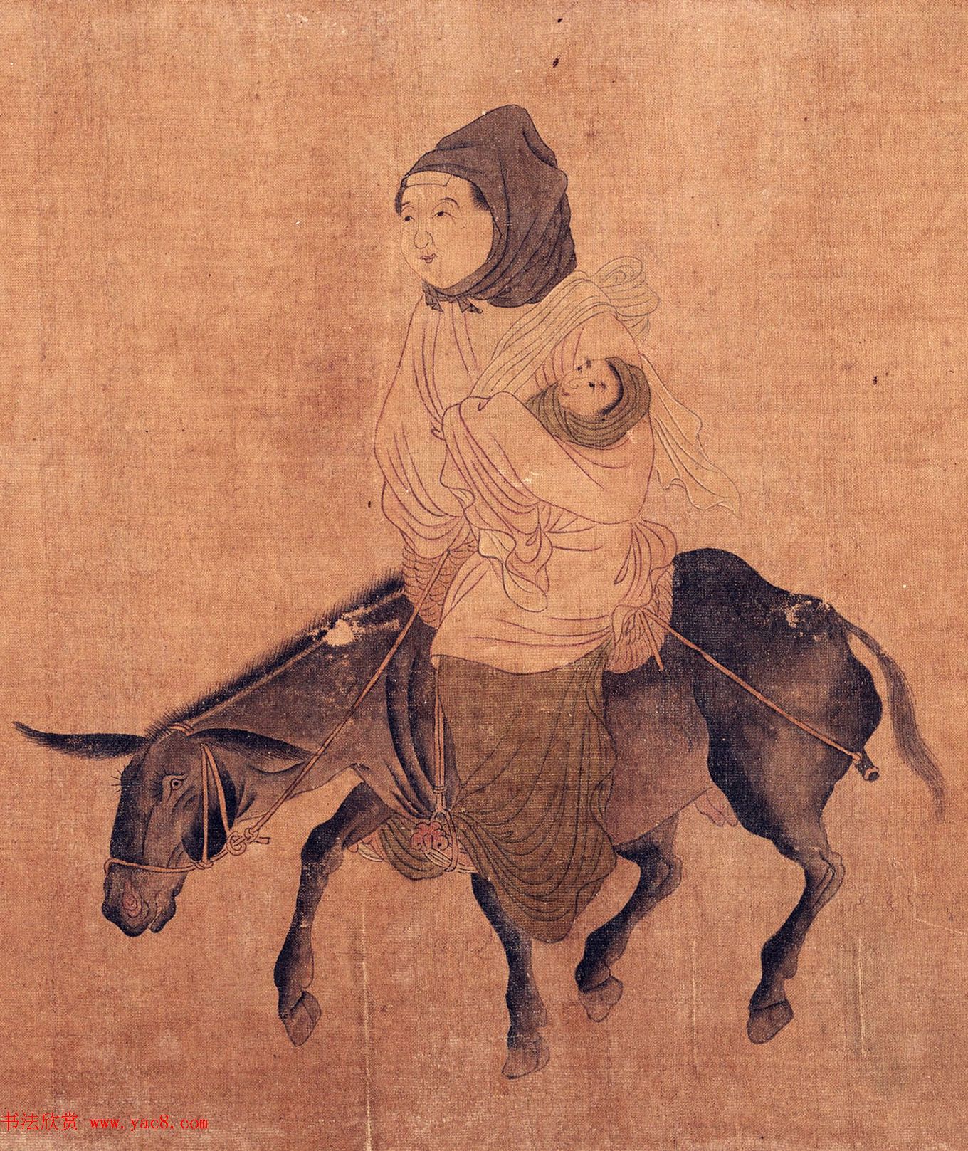 元代赵孟頫款西成归乐图卷_美国馆藏