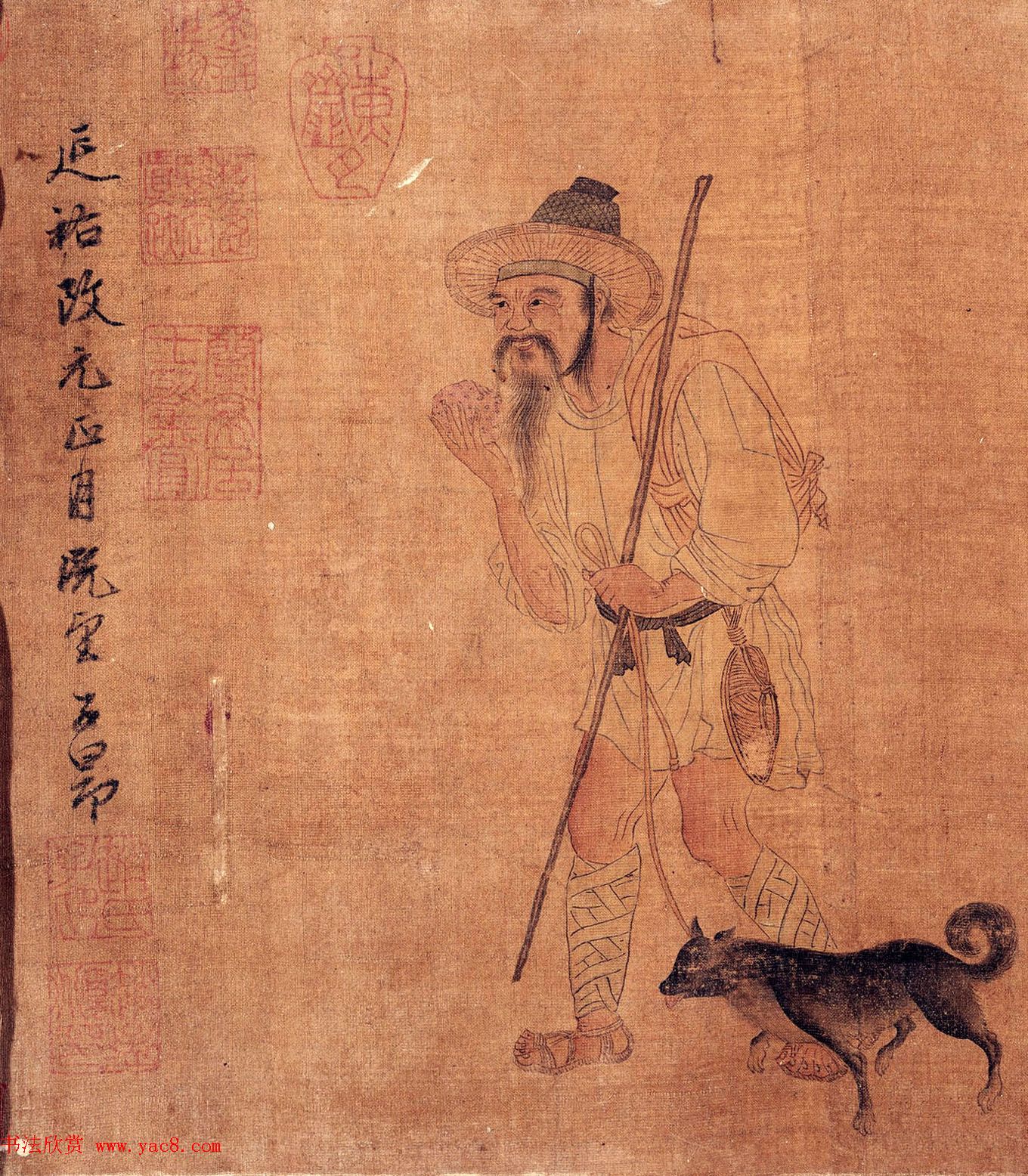 元代赵孟頫款西成归乐图卷_美国馆藏