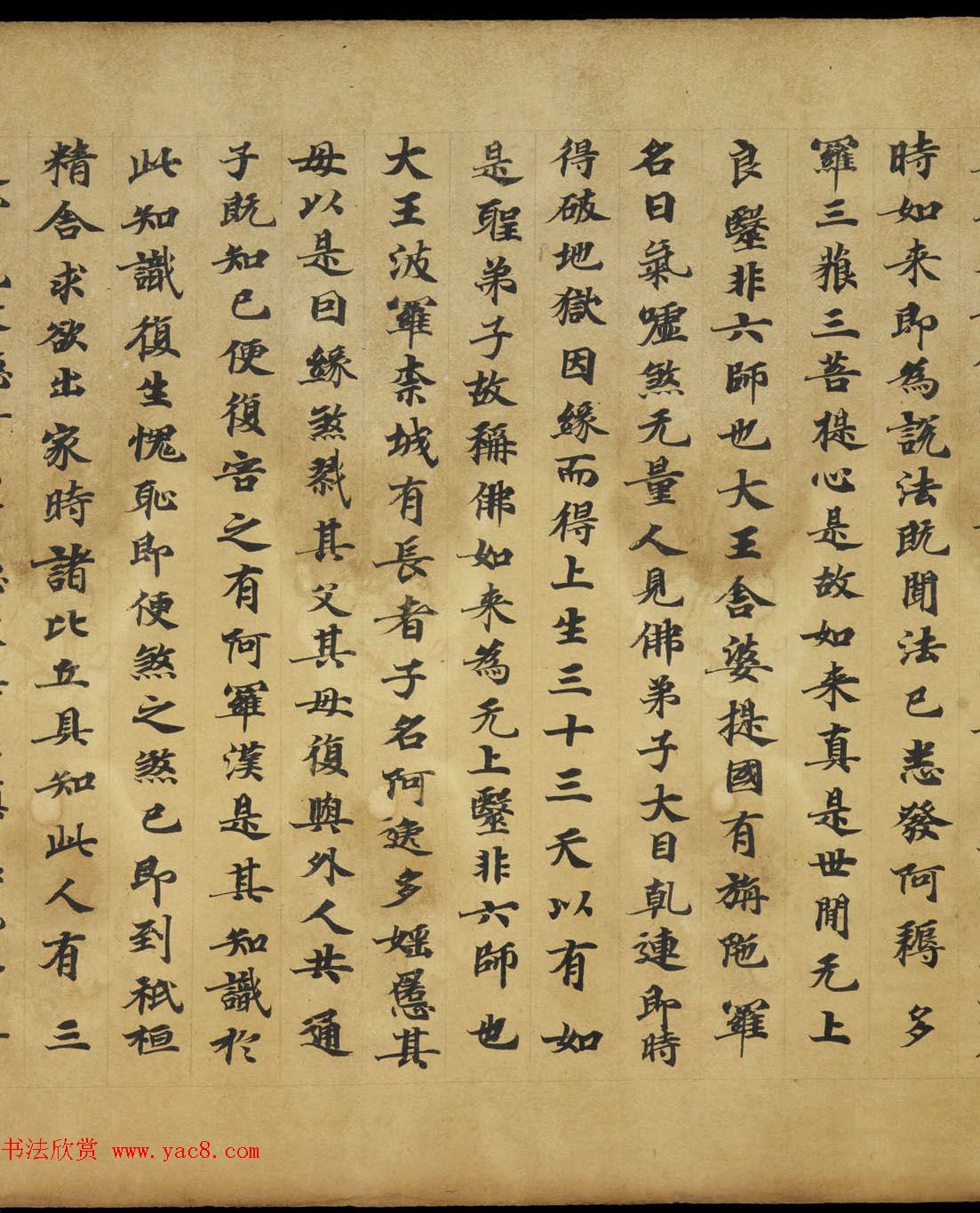 敦煌书法《大般涅盘经卷第十九梵行品第八之五》