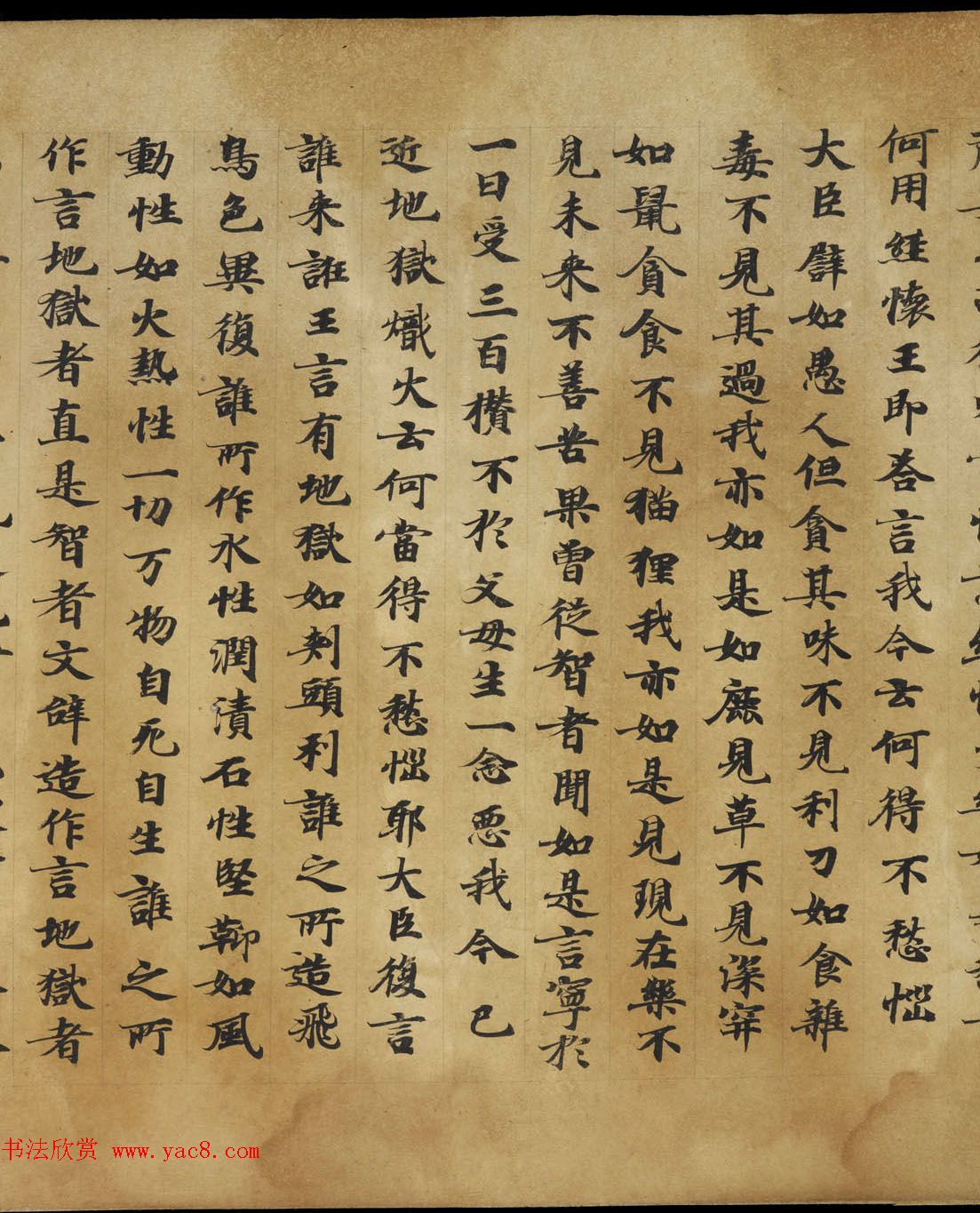 敦煌书法《大般涅盘经卷第十九梵行品第八之五》