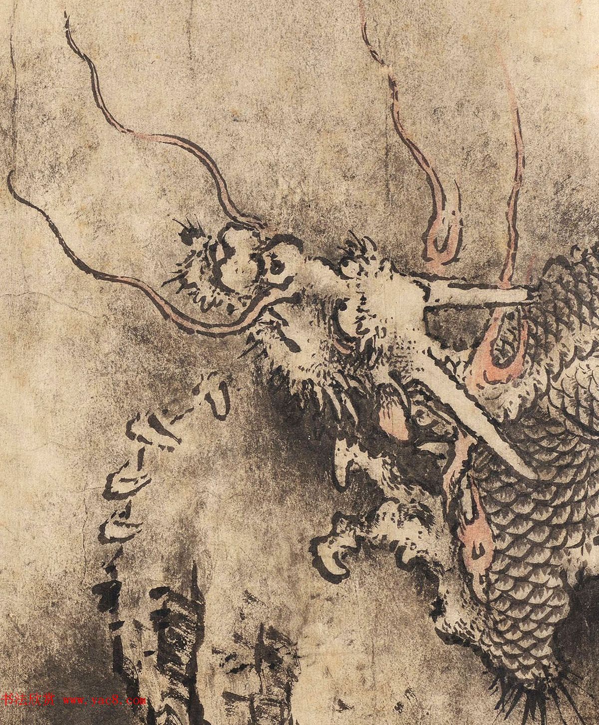 南宋画家陈容绘《九龙图》_美国馆藏