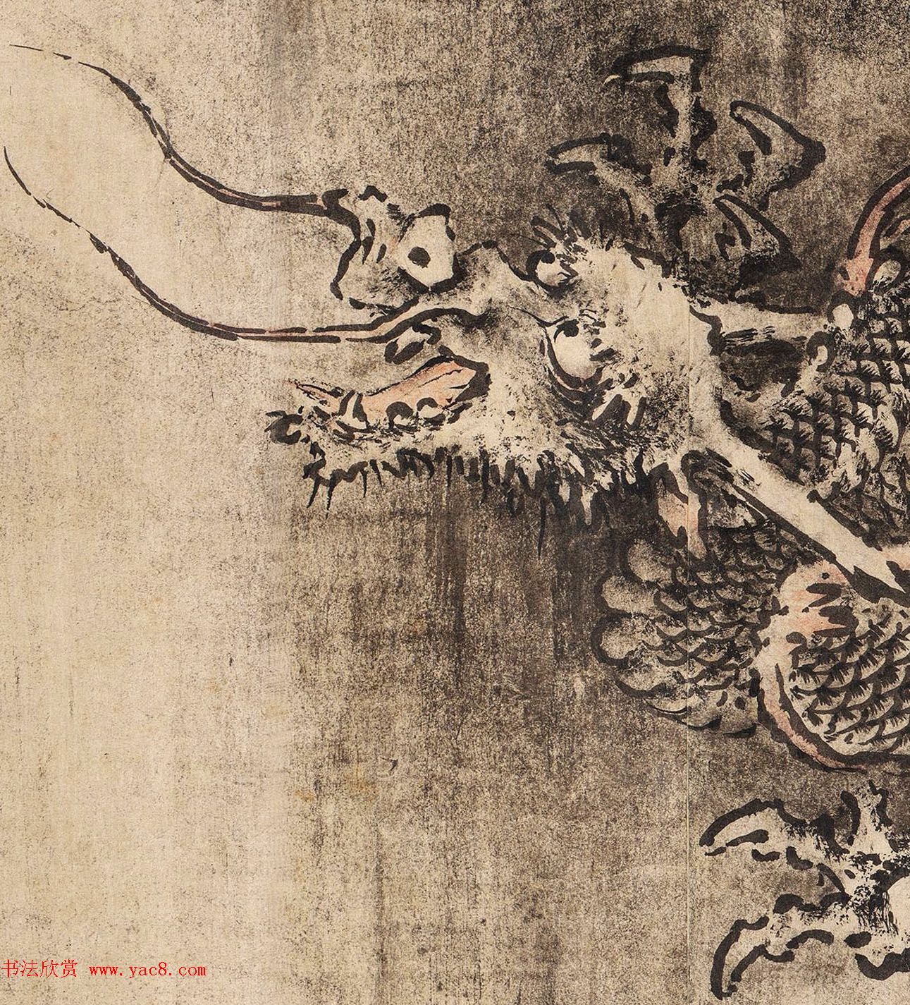 南宋画家陈容绘《九龙图》_美国馆藏