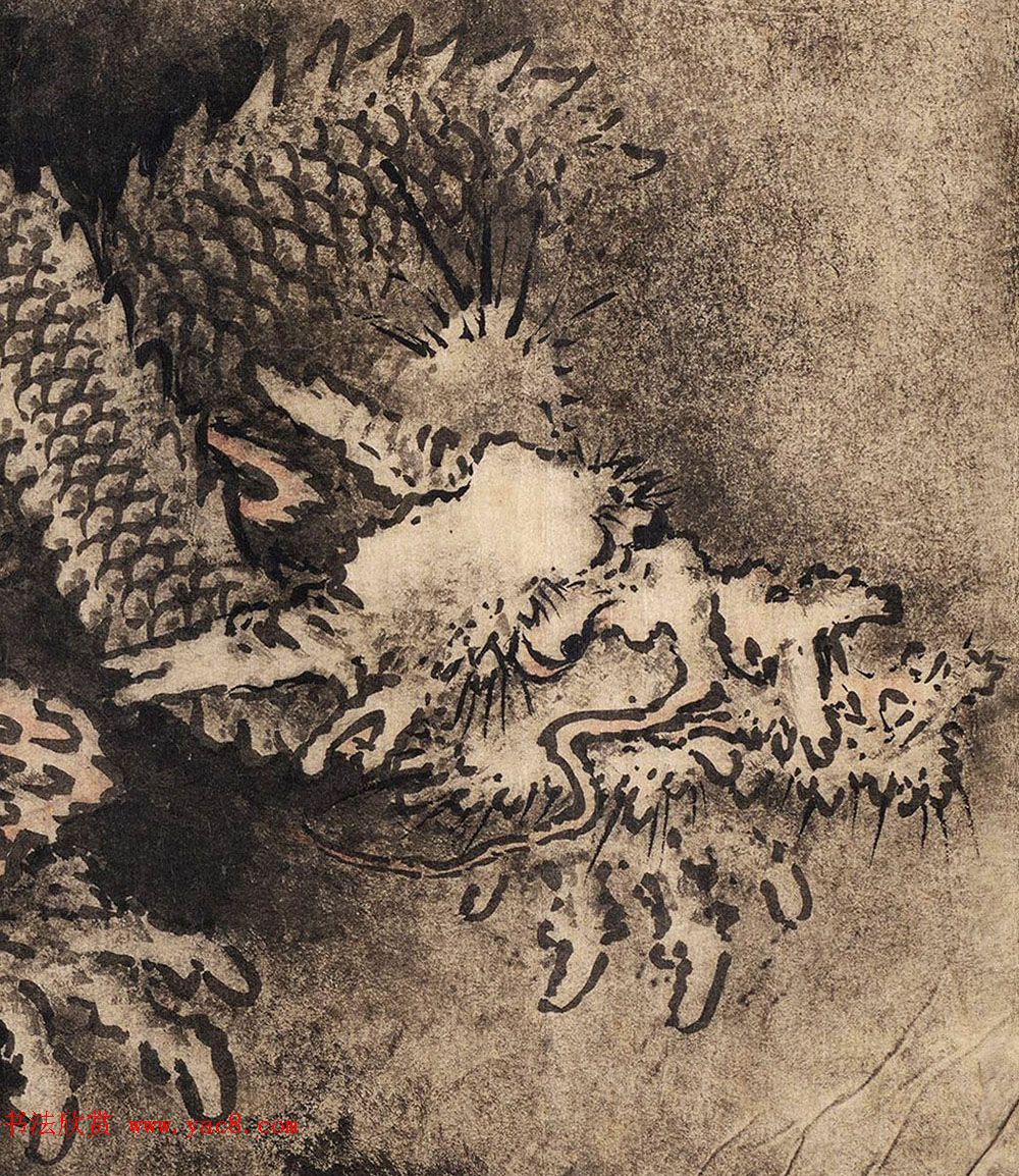 南宋画家陈容绘《九龙图》_美国馆藏