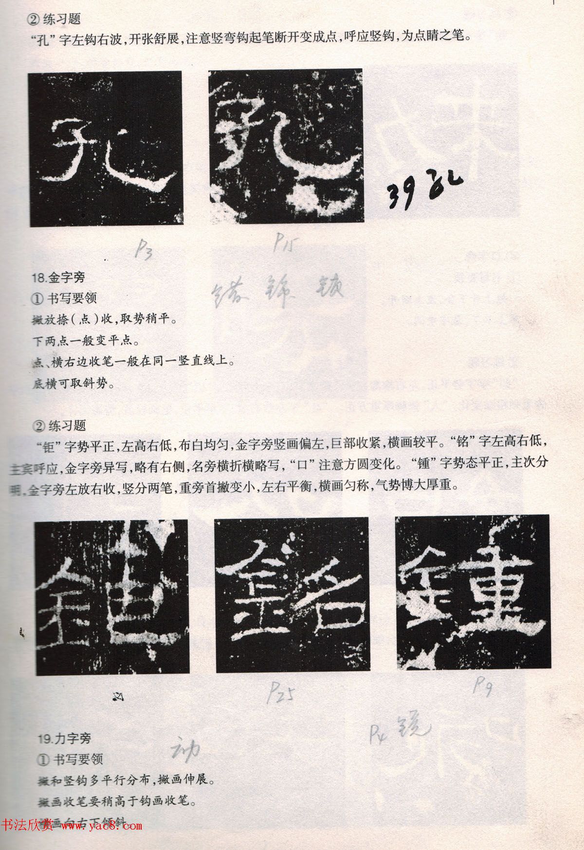 书法教程《礼器碑技法--偏旁部首》