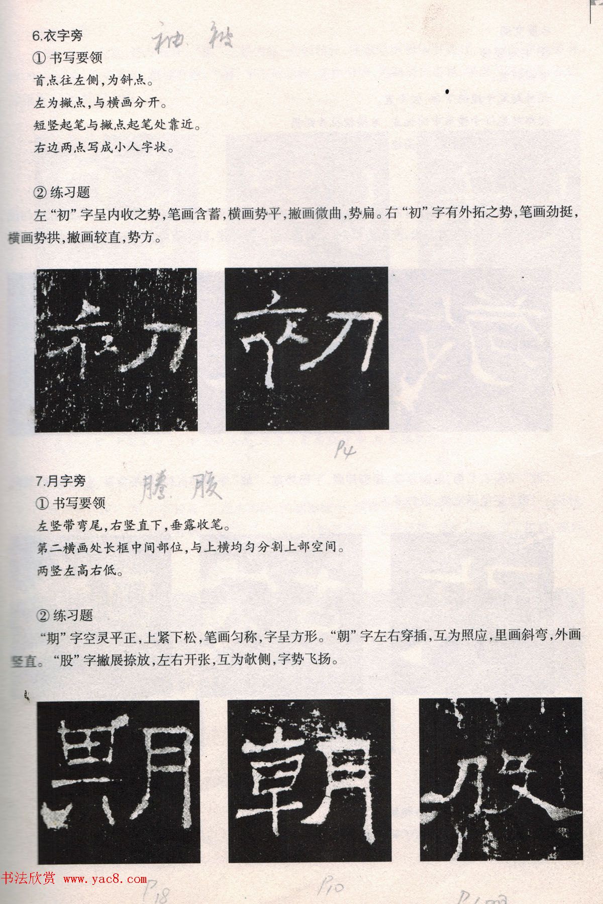 书法教程《礼器碑技法--偏旁部首》