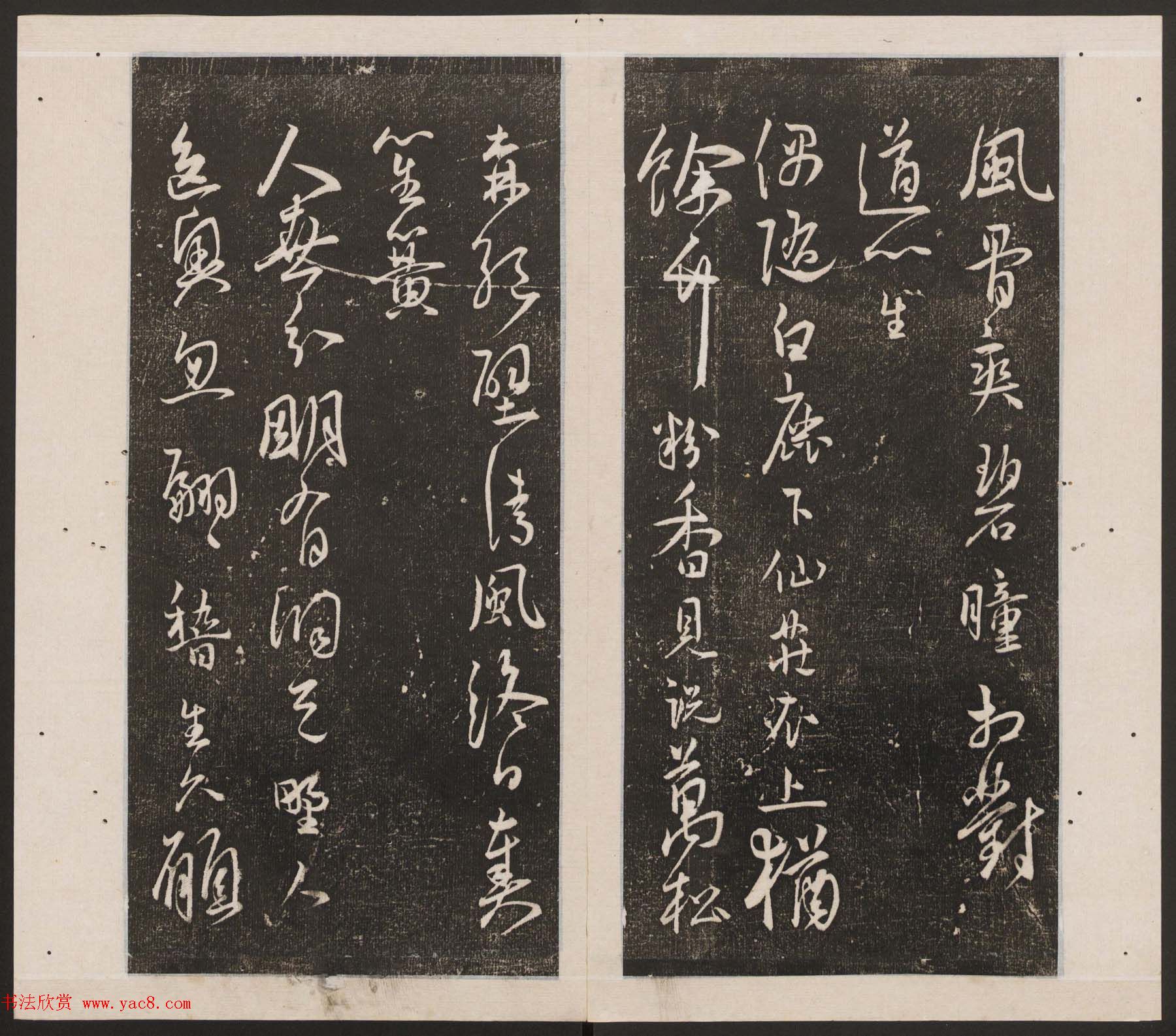 刘园集帖第十卷《孔子庙堂碑+含晖堂法帖》