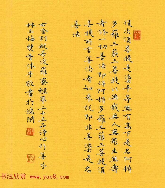 漳州市女书法家林玉梅小楷金刚经