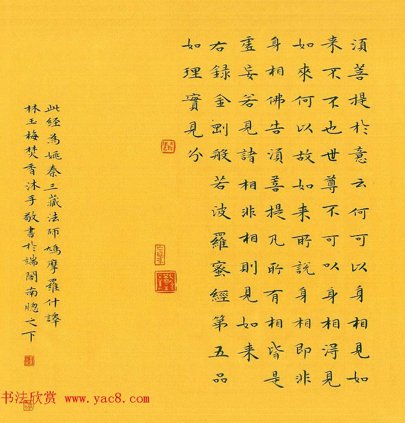 漳州市女书法家林玉梅小楷金刚经