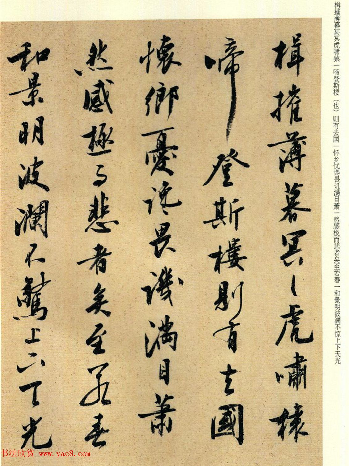 刘小晴行书欣赏《岳阳楼记》