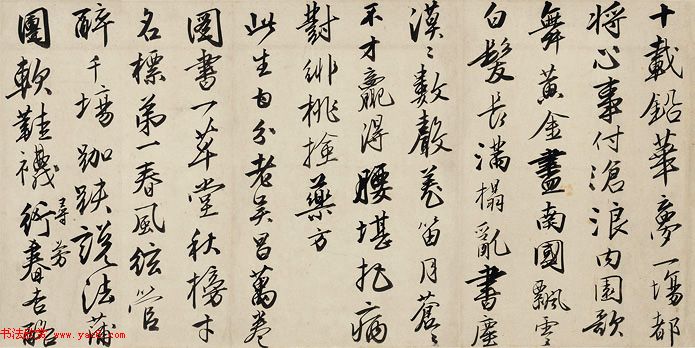 唐寅行书诗卷《赠舜承七律二十一首》 唐寅行书诗卷《赠舜承七律二十一首》