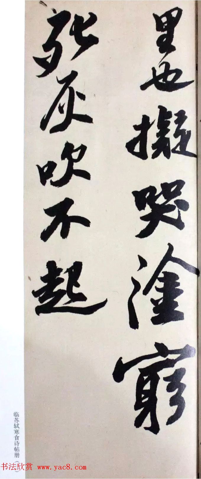 著名书法家沙孟海临苏轼三帖