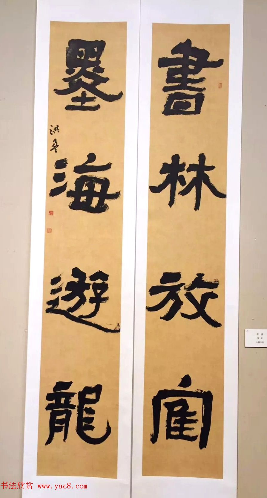 全国第八届楹联书法作品展图片辑